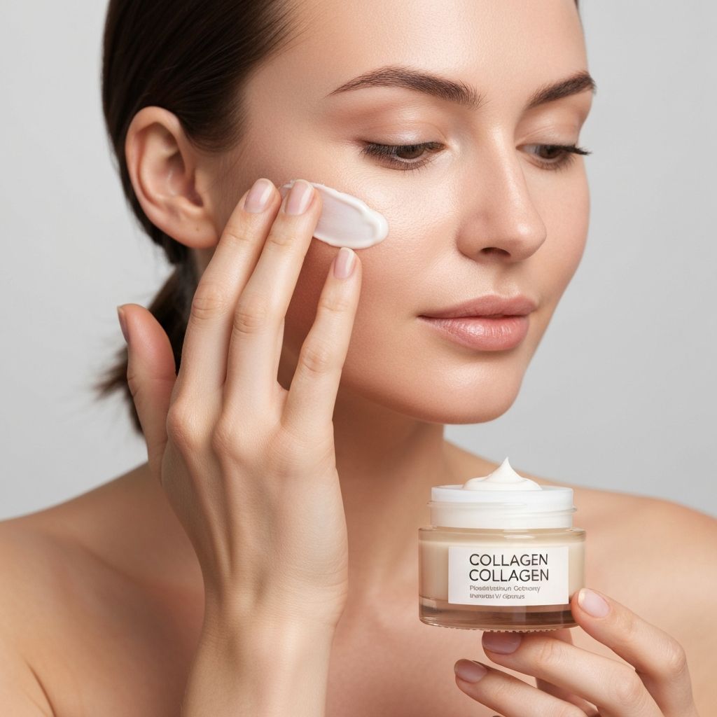 Women collagen face cream